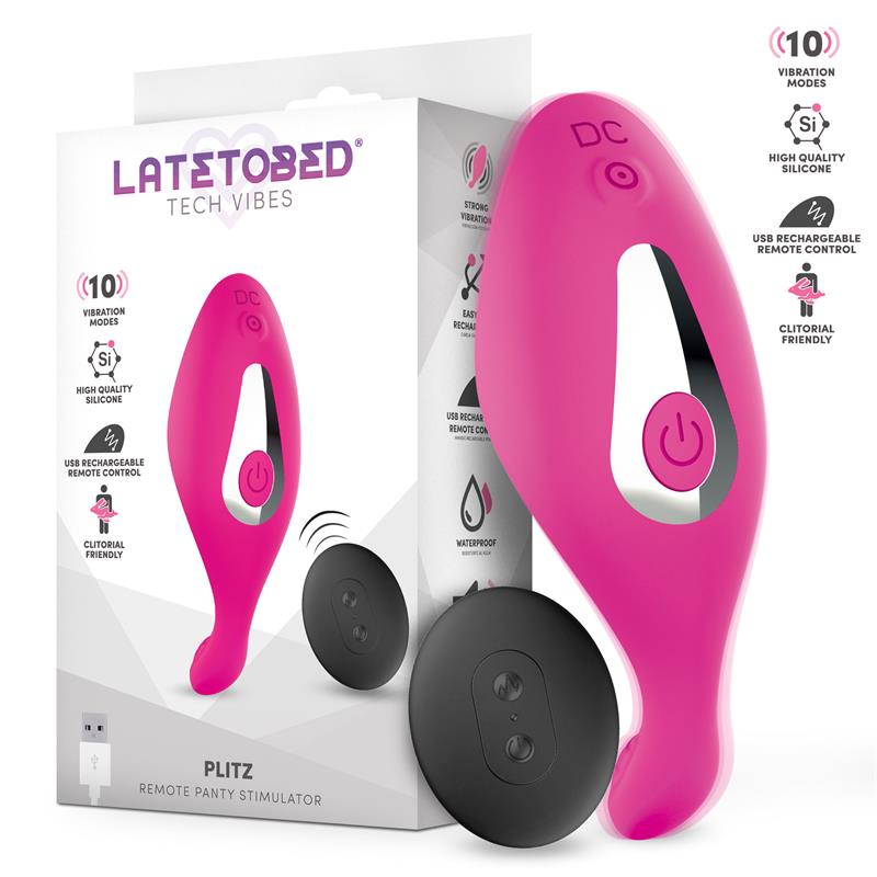 LATETOBED - PLITZ ESTIMULADOR DE BRAGUITA CON CONTROL REMOTO USB
