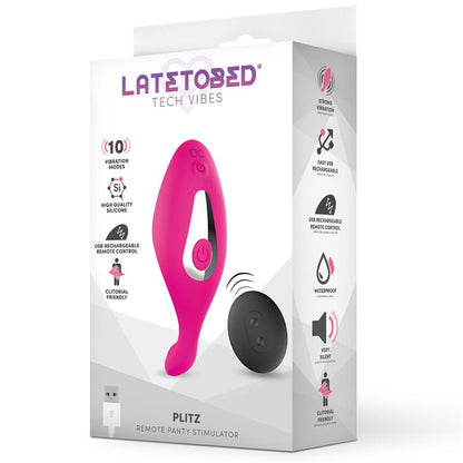 LATETOBED - PLITZ ESTIMULADOR DE BRAGUITA CON CONTROL REMOTO USB