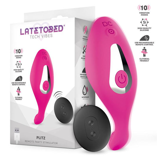 LATETOBED - PLITZ ESTIMULADOR DE BRAGUITA CON CONTROL REMOTO USB