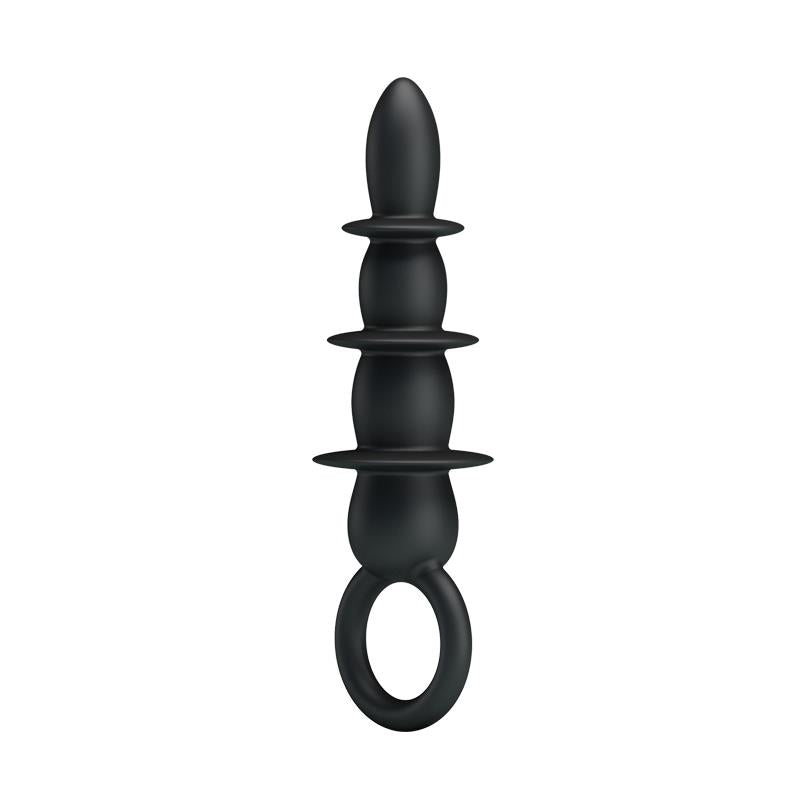 PRETTYLOVE - PLUG ANAL 3 ZONAS NEGRO CL100