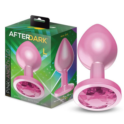 AFTERDARK - PLUG ANAL ANODIZADO ROSA CON ROSA TALLA L