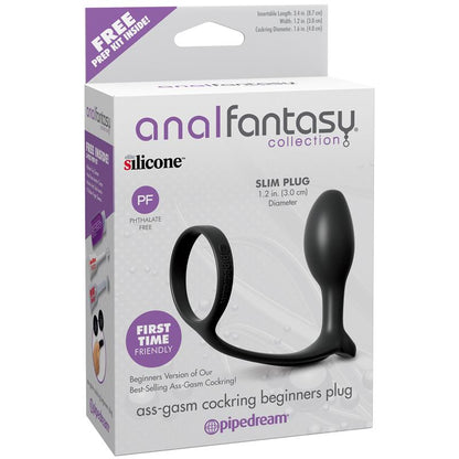 ANAL FANTASY COLLECT. - PLUG ANAL ASS-GASM PARA PRINCIPIANTES COLOR NEGRO