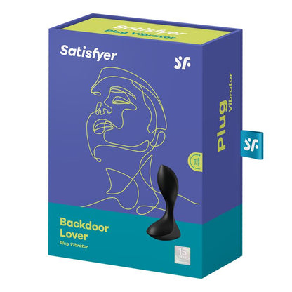 SATISFYER - BACKDOOR LOVER PLUG ANAL VIBRADOR NEGRO