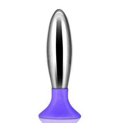 LOVETOY - PLUG ANAL BOBBY METAL Y SILICONA PÚRPURA