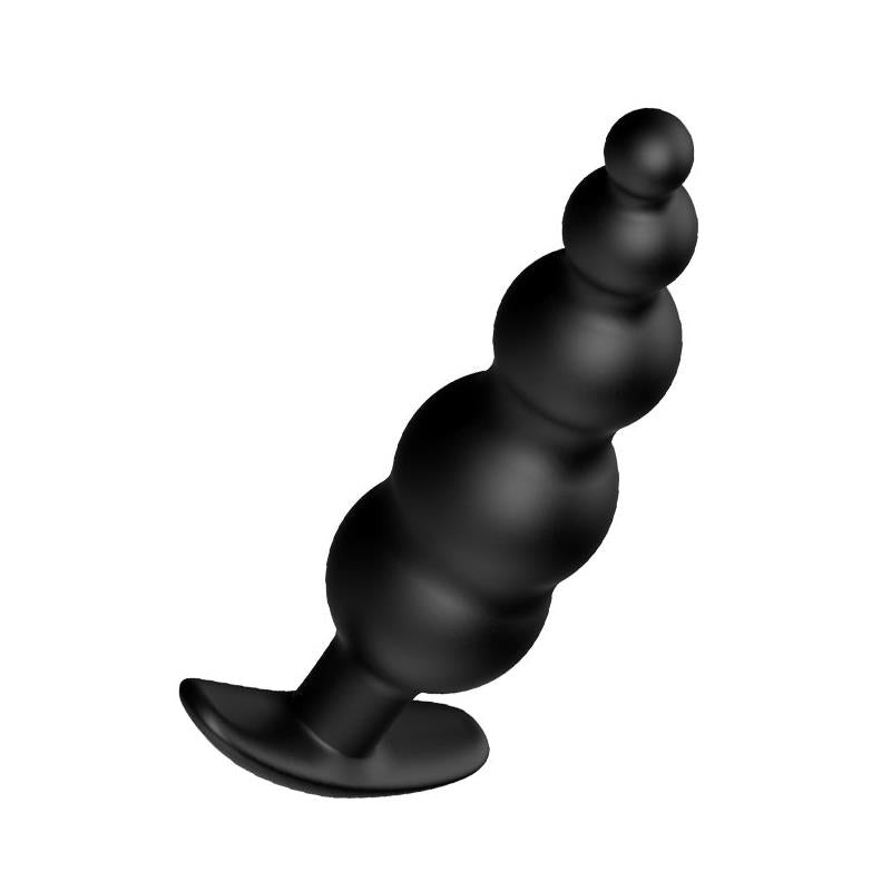 PRETTYLOVE - PLUG ANAL BURBUJAS SILICONA NEGRO