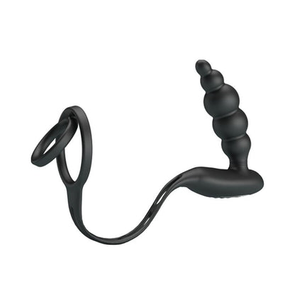 PRETTYLOVE - PLUG ANAL CON ANILLO PARA EL PENE CON VIBRACIÓN
