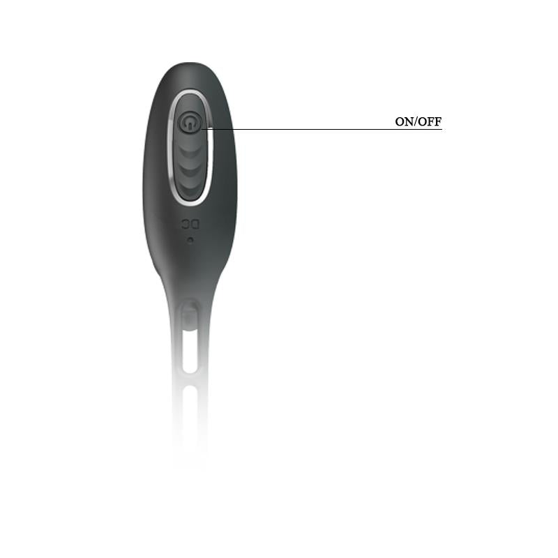 PRETTYLOVE - PLUG ANAL CON ANILLO PARA EL PENE CON VIBRACIÓN