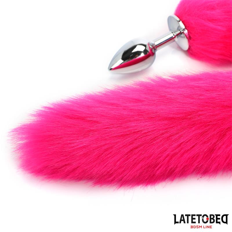 LATETOBED BDSM LINE - PLUG ANAL CON COLA HOT PINK 40 CM