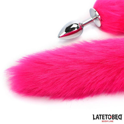 LATETOBED BDSM LINE - PLUG ANAL CON COLA HOT PINK 40 CM