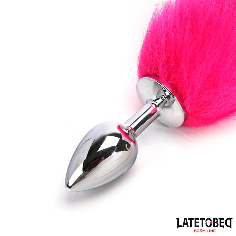 LATETOBED BDSM LINE - PLUG ANAL CON COLA HOT PINK 40 CM