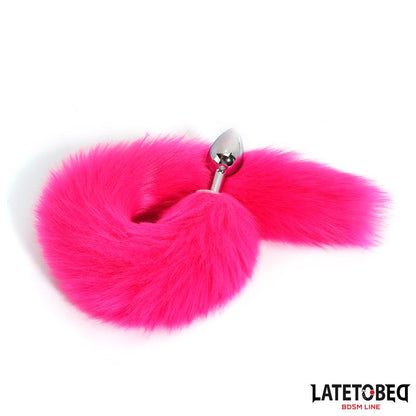 LATETOBED BDSM LINE - PLUG ANAL CON COLA HOT PINK 40 CM