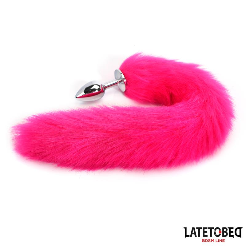 LATETOBED BDSM LINE - PLUG ANAL CON COLA HOT PINK 40 CM