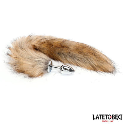 LATETOBED BDSM LINE - PLUG ANAL CON COLA MARRÓN 40 CM