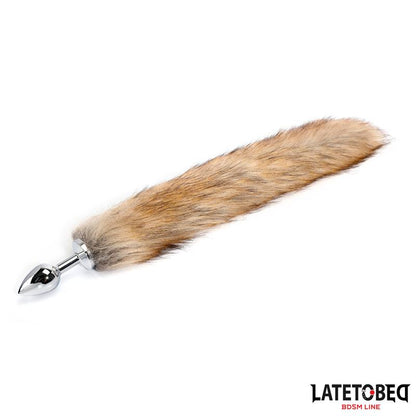 LATETOBED BDSM LINE - PLUG ANAL CON COLA MARRÓN 40 CM