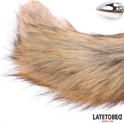 LATETOBED BDSM LINE - PLUG ANAL CON COLA MARRÓN 40 CM