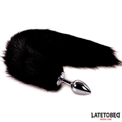LATETOBED BDSM LINE - PLUG ANAL CON COLA NEGRO 40 CM