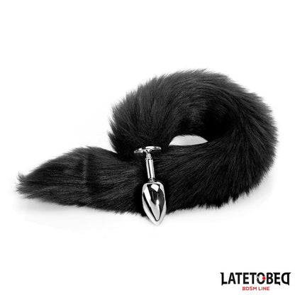 LATETOBED BDSM LINE - PLUG ANAL CON COLA NEGRO 40 CM