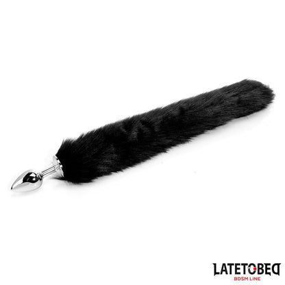 LATETOBED BDSM LINE - PLUG ANAL CON COLA NEGRO 40 CM