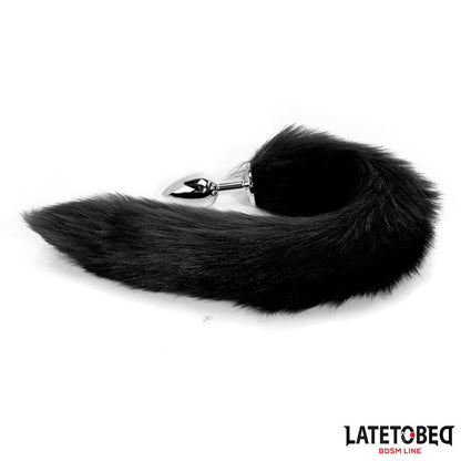 LATETOBED BDSM LINE - PLUG ANAL CON COLA NEGRO 40 CM
