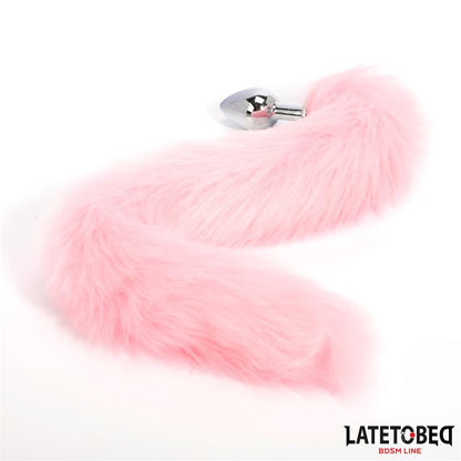 LATETOBED BDSM LINE - PLUG ANAL CON COLA ROSA 40 CM