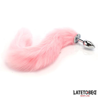 LATETOBED BDSM LINE - PLUG ANAL CON COLA ROSA 40 CM
