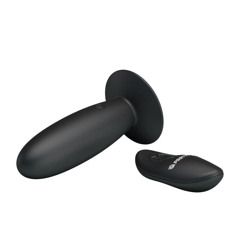 PRETTYLOVE - PLUG ANAL CON CONTROL REMOTO COLOR NEGRO