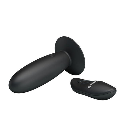 PRETTYLOVE - PLUG ANAL CON CONTROL REMOTO COLOR NEGRO