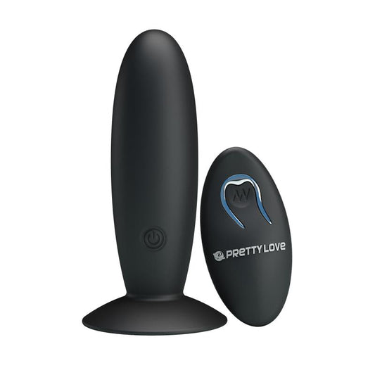 PRETTYLOVE - PLUG ANAL CON CONTROL REMOTO COLOR NEGRO