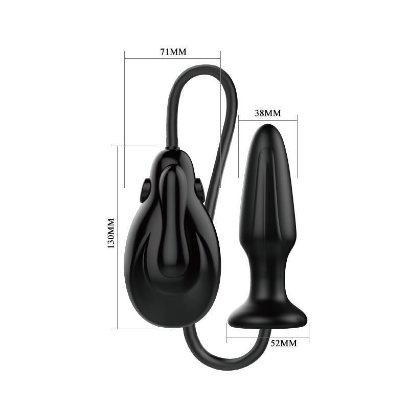 MR PLAY - PLUG ANAL CON INFLADO AUTOMÁTICO CON VIBRACIÓN