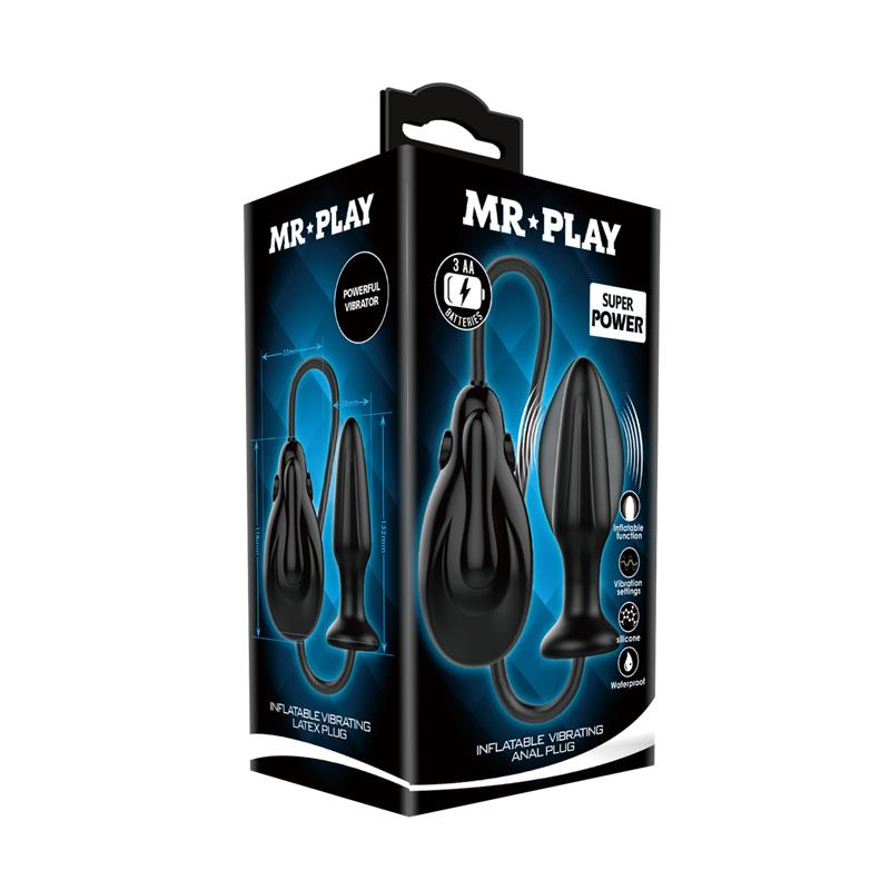 MR PLAY - PLUG ANAL CON INFLADO AUTOMÁTICO CON VIBRACIÓN