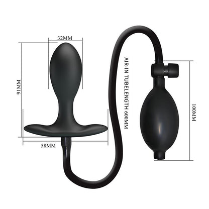 MR PLAY - PLUG ANAL CON INFLADO Y BOLA INTERNA