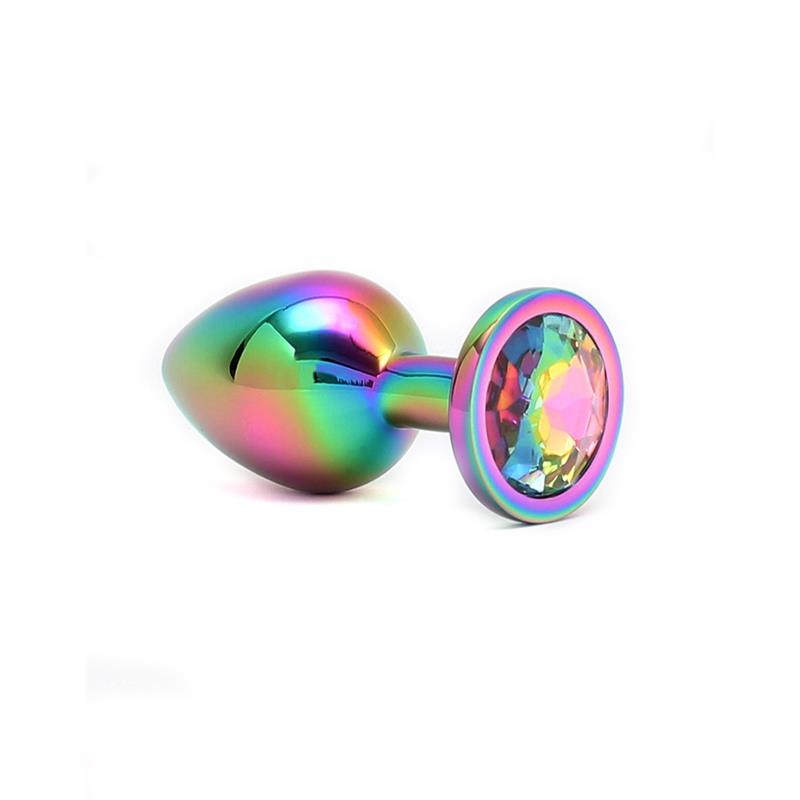 BONDAGE PLAY - PLUG ANAL CON JOYA ARCOIRIS PISA RAINBOW