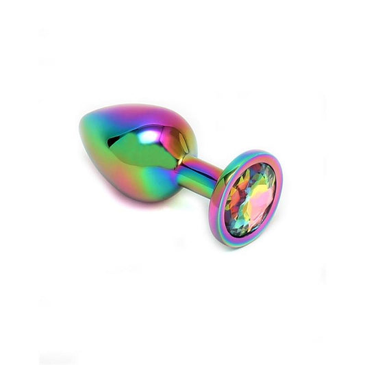 BONDAGE PLAY - PLUG ANAL CON JOYA ARCOIRIS PISA RAINBOW
