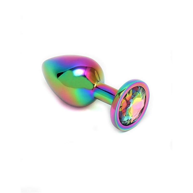 BONDAGE PLAY - PLUG ANAL CON JOYA ARCOIRIS PISA RAINBOW