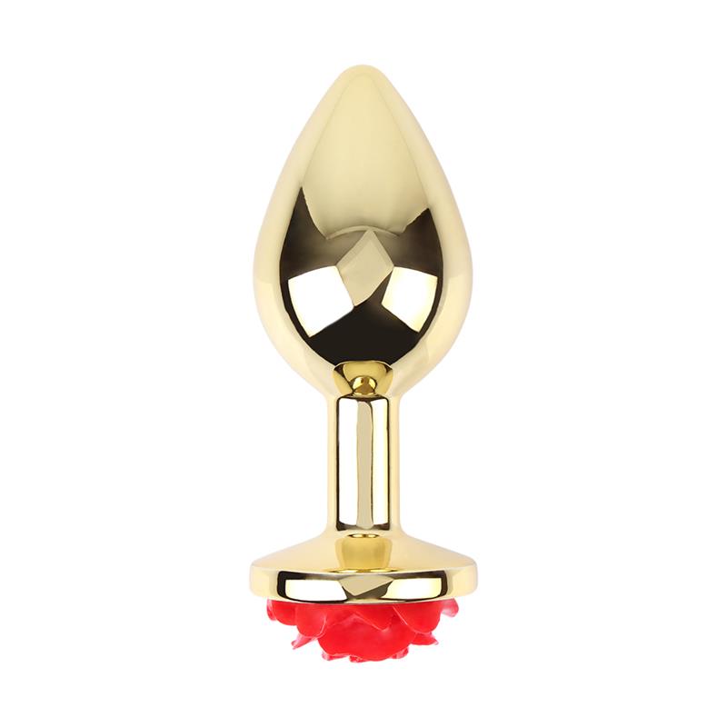 CHISA - PLUG ANAL CON JOYA DE ROSA SHOWY ROSE TALLA L