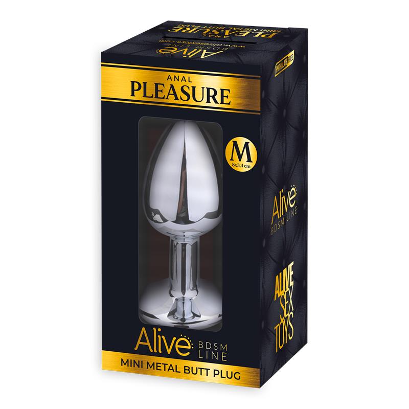 ALIVE - PLUG ANAL CON JOYA ROSA TALLA M
