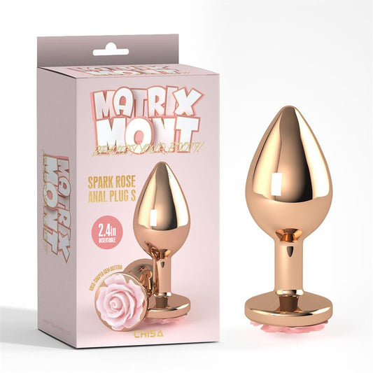 CHISA - PLUG ANAL CON JOYA SPARK ROSE TALLA S