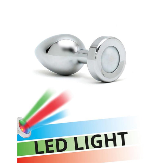 BONDAGE PLAY - PLUG ANAL CON LUCES LED PISA