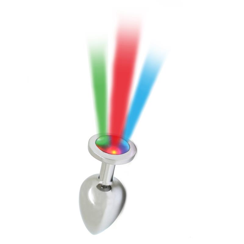 BONDAGE PLAY - PLUG ANAL CON LUCES LED PISA