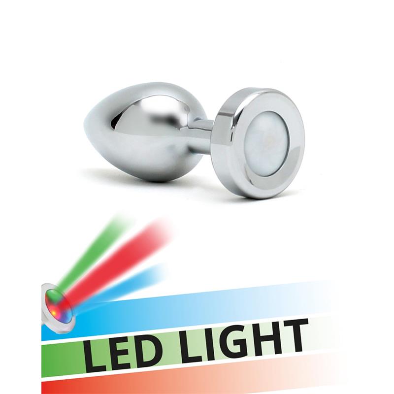 BONDAGE PLAY - PLUG ANAL CON LUCES LED PISA