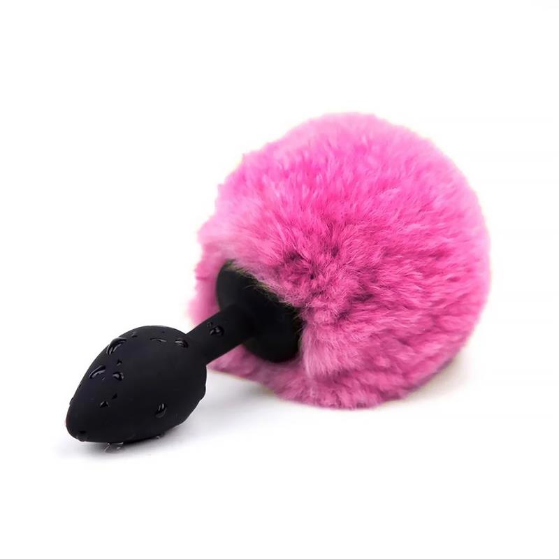 AFTERDARK - PLUG ANAL CON POMPÓN ROSA TALLA S
