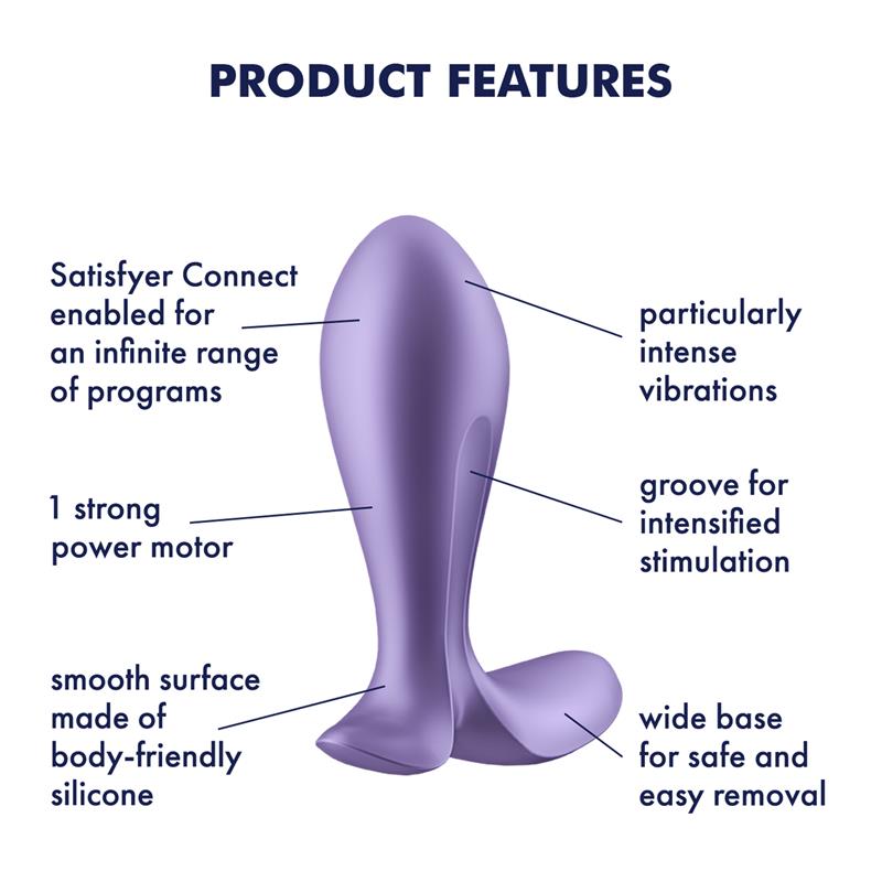 SATISFYER - PLUG ANAL CON VIBRACIÓN APP SATISFYER CONNECT INTENSITY PLUG