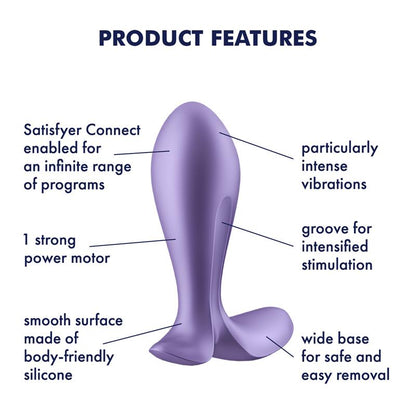 SATISFYER - PLUG ANAL CON VIBRACIÓN APP SATISFYER CONNECT INTENSITY PLUG