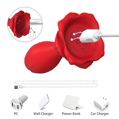 URBAN SKY - PLUG ANAL CON VIBRACIÓN BASE DE ROSA