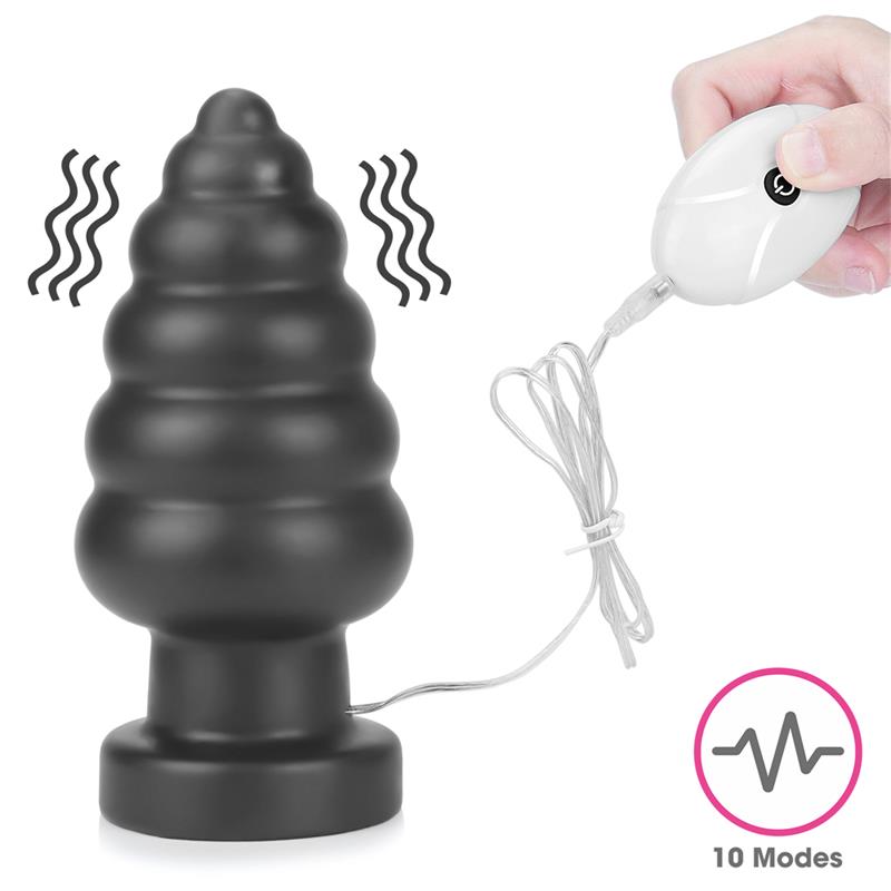 LOVETOY - PLUG ANAL CON VIBRACIÓN KING SIZED 7 NEGRO
