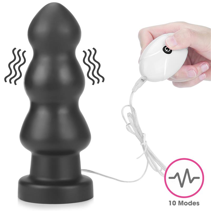 LOVETOY - PLUG ANAL CON VIBRACIÓN KING SIZED 7.8 NEGRO