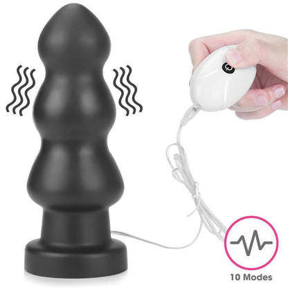 LOVETOY - PLUG ANAL CON VIBRACIÓN KING SIZED 7.8 NEGRO