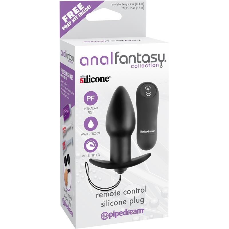 ANAL FANTASY COLLECT. - PLUG ANAL CON VIBRACIÓN NEGRO