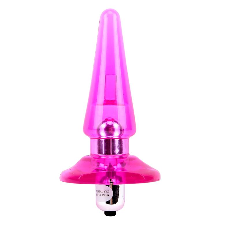 CHISA - PLUG ANAL CON VIBRACION NICOLES 2.5 X 3.2 CM ROSA