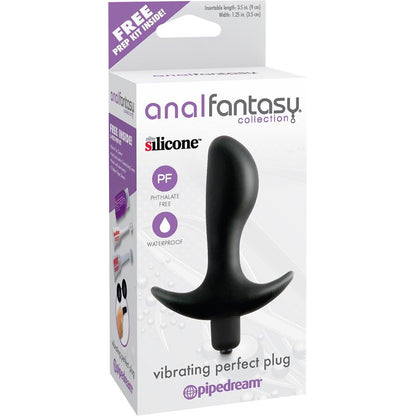 ANAL FANTASY COLLECT. - PLUG ANAL CON VIBRACIÓN PERFECT PLUG NEGRO